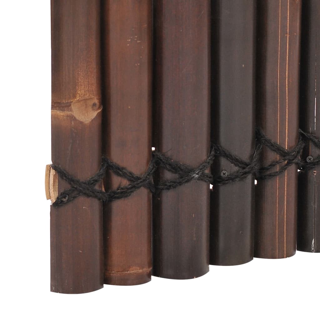Garden Fence Panel Bamboo 170x50 cm Dark Brown